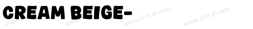 cream beige字体转换